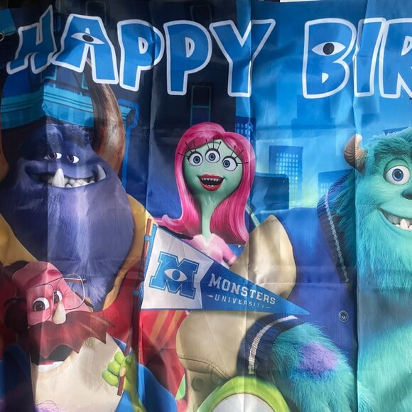Monsters University Birthday Party Backdrop - Picture 4 of 5